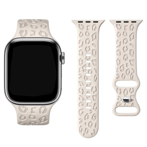NEW [BAND] Cute Paw Sport Silicone For Apple Watch WHITE - Picture 3 of 4